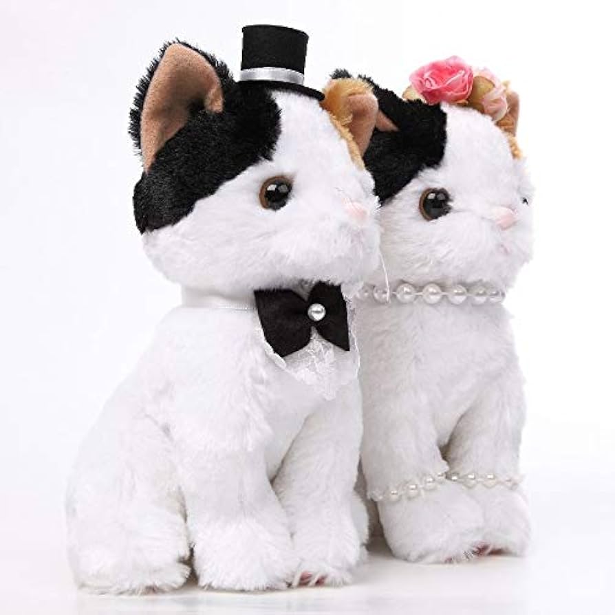 ★猫のウェディングドール★ウェルカムキャット★アメリカンショート★S★結婚式★ アメリカンショートヘア(グレー) ネコ ウェルカムドール